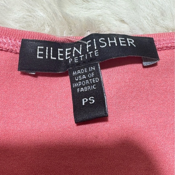 EILEEN FISHER Tank Top PS Stretch Jersey Scoop Neck Sleeveless Peachy Hue - Picture 8 of 9